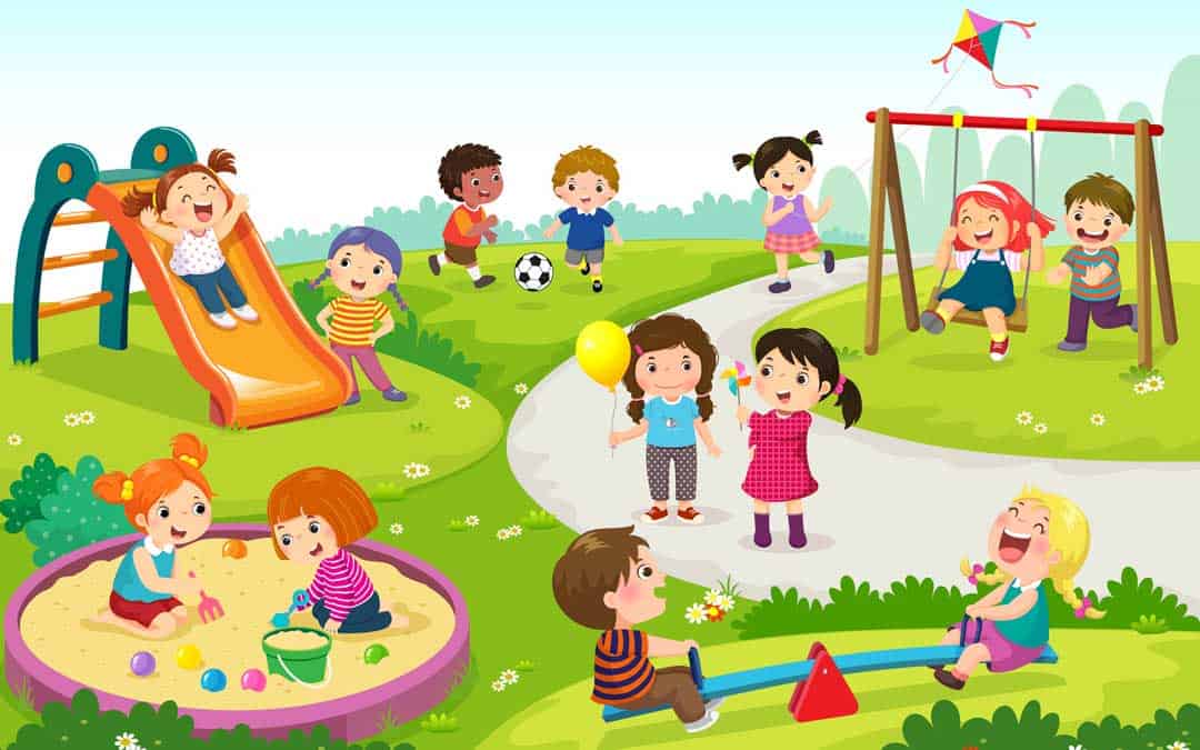 kids playing park playground